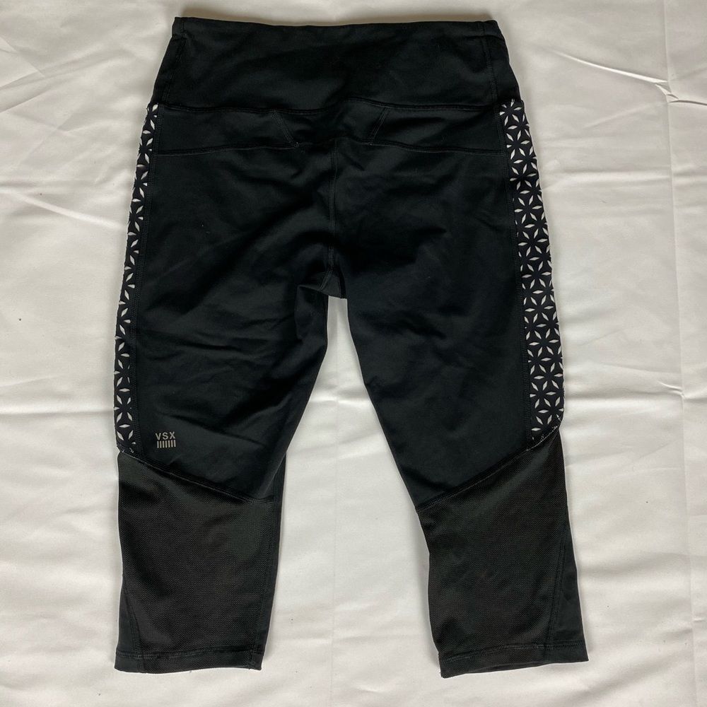 Victoria's Secret Women's Black White Crop Leggings Size M - Picture 4 of 7